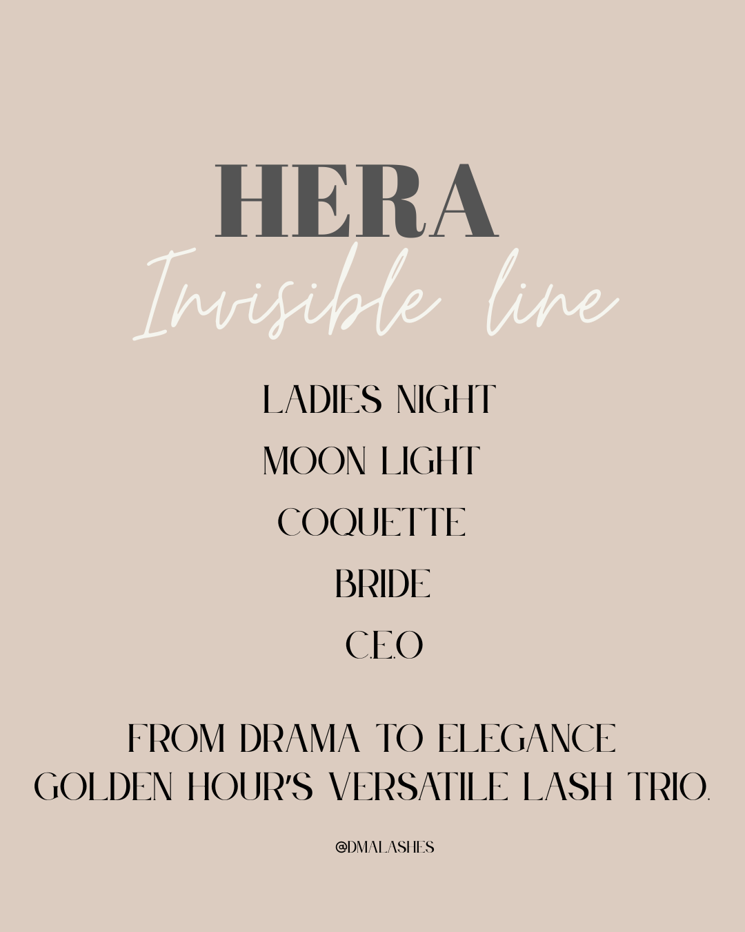 HERA- DMAlashes